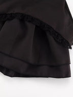 Shopimist tie-shoulder ruffled mini dress with feminine design and lightweight fabric, perfect for summer or casual occasions.