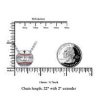 Sterling silver baseball pendant necklace with charm, 925 silver jewelry, stylish accessory with detailed baseball design.