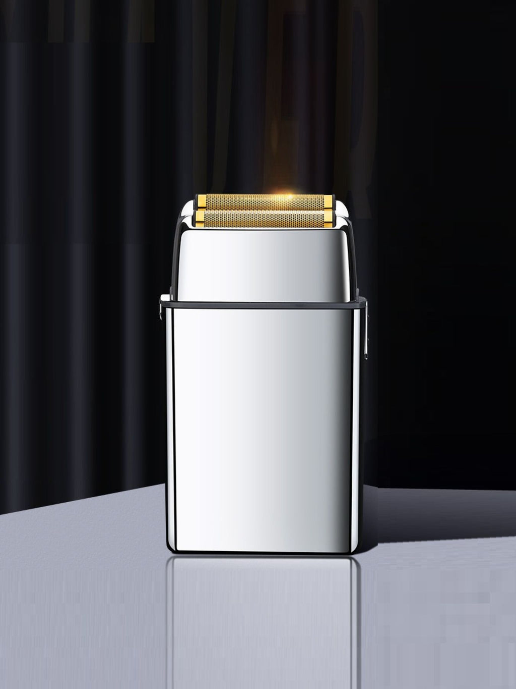 Portable mini electric foil shaver by Trendsi with compact design, rechargeable battery, ideal for grooming and close shave.