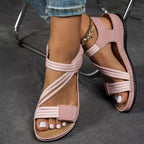 Open toe wedge sandals by Shopimist featuring a stylish design with a comfortable heel and strappy details.