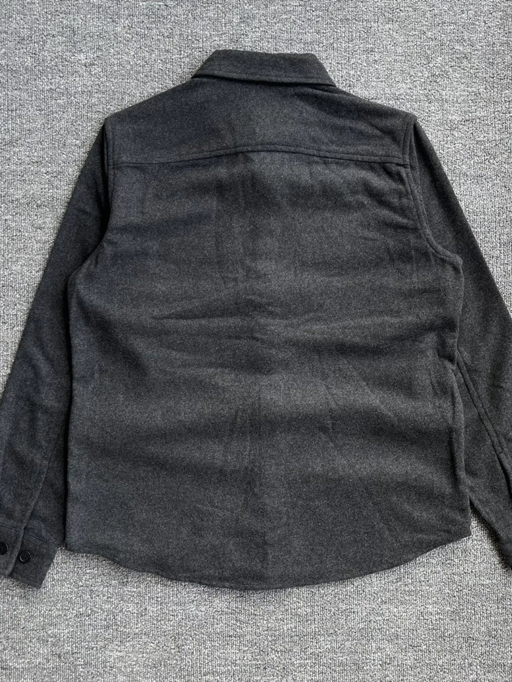 Men's long sleeve button-up shacket by Shopimist, shown in a stylish, casual design with a classic plaid pattern and button closure.
