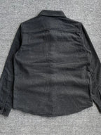 Men's long sleeve button-up shacket by Shopimist, shown in a stylish, casual design with a classic plaid pattern and button closure.