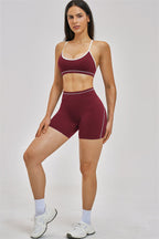 Fitglutes Activewear sports bra and shorts 2-piece set, gymwear and workout clothes, with breathable fabric and athletic fit.
