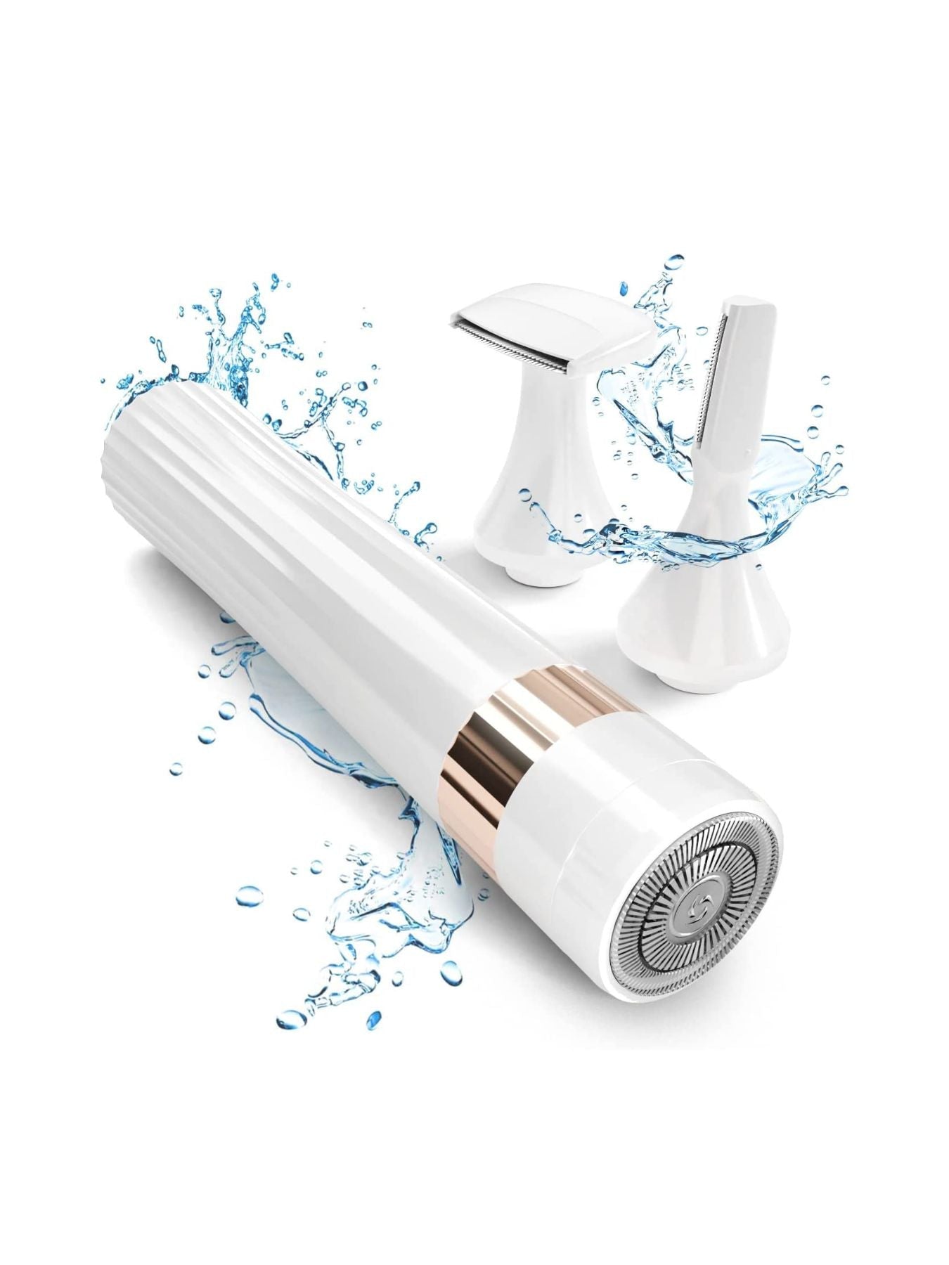 Trendsi electric painless hair removal epilator set with three multi-functional beauty tools for smooth skin.