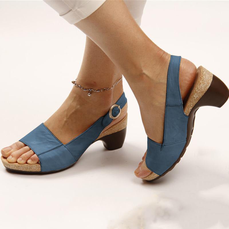 Large size women's wedge heel casual shoes by Plush Fashion Hub for spring and summer, featuring a stylish and comfortable design.