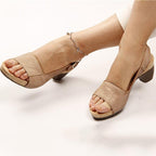 European and American large size women's wedge heel casual shoes for spring and summer, featuring comfortable slip-on design.