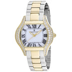 Christian Van Sant Women's Bianca watch with a sleek silver dial and elegant leather strap, showcasing sophisticated women's fashion.