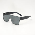 Square metal frame sunglasses from FitiqueFit, featuring a sleek design with tinted lenses, ideal for hip-hop European fashion.
