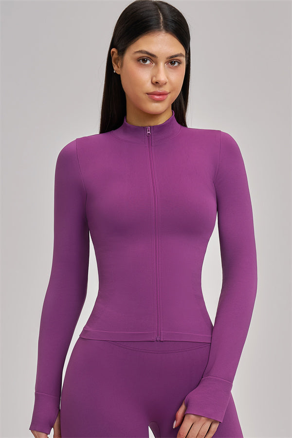 Fitglutes Activewear sports bra, shorts, and jacket 3-piece set for workout and gym activities, shown in the image.