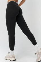 Fitglutes Activewear sports bra and leggings set with contrasting colors, designed for workout and gym activities.