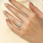 Sterling silver 1.5 carat moissanite ring with a sparkling gemstone and elegant design, showcasing fine craftsmanship.