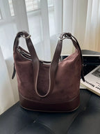 Shopimist adjustable strap tote bag with spacious interior and sturdy handles, perfect for everyday use and versatile styling.