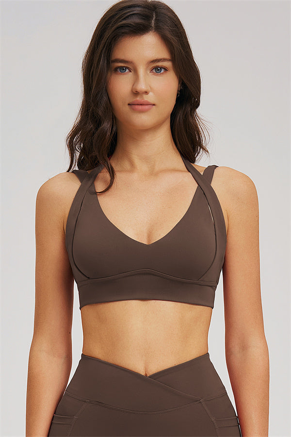 Fitglutes Activewear sports bra, zip jacket, and shorts 3-piece set for workout and gym activities.