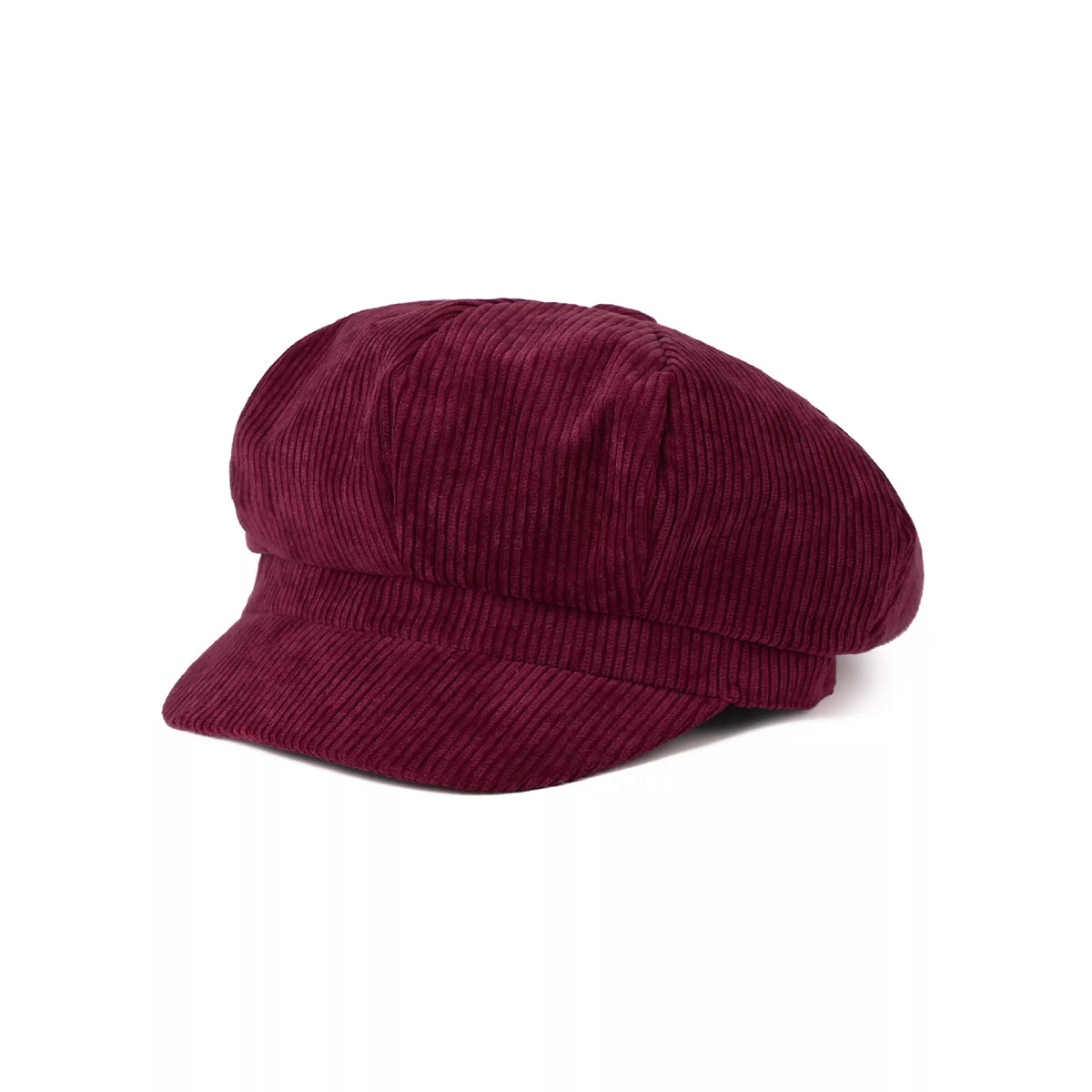 Vintage corduroy newsboy cap by Shopimist featuring a classic, rounded brim and textured fabric for timeless style.
