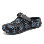 Men's floral pattern breathable sandals from Trendsi, showcasing comfortable footwear with vibrant floral design and open-toe style.