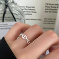 925 Sterling Silver Geometric Ring featuring modern angular design, crafted by Shopimist, with polished silver finish.
