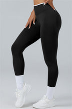 Fitglutes Activewear long sleeve crop top and leggings 2-piece set, stylish gymwear for active workouts and fitness routines.