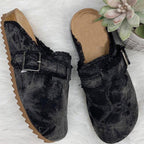 Leopard print Baotou slip-on shoes with half-support design from Plush Fashion Hub, featuring a stylish and comfortable look.