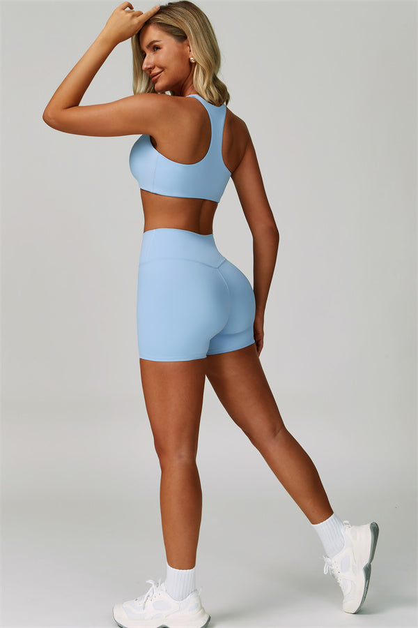 Fitglutes Activewear Seraphine Sports Bra and Shorts 2-piece set, stylish gymwear for workout and sports activities.