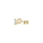 Certified IGI lab-grown round diamond stud earrings in 14k yellow gold with G/VS2 clarity, 1.5 cttw from Bids.com