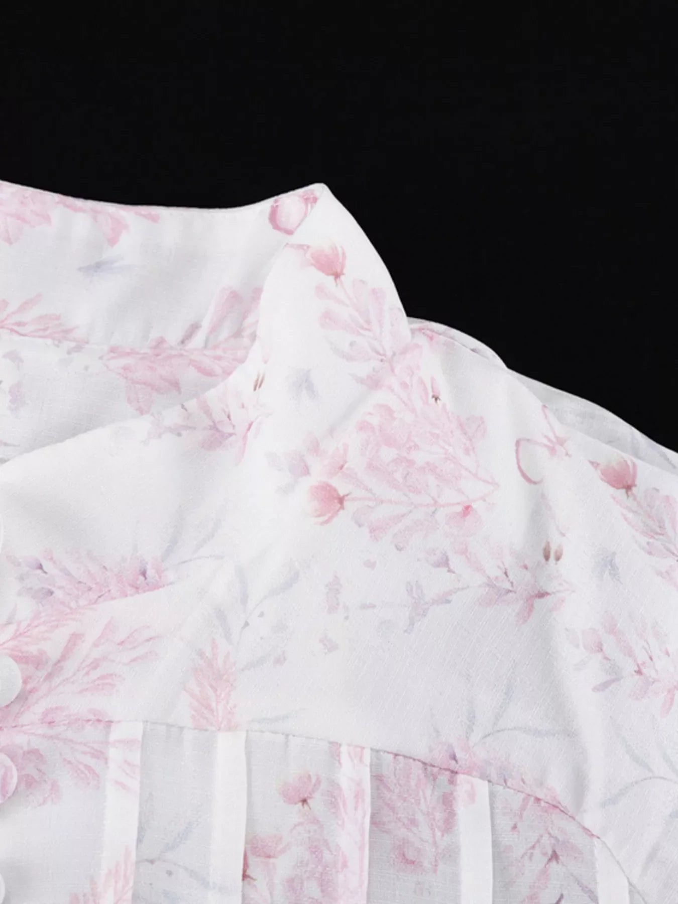 Floral print layered ruffle dress by Shopimist featuring a flowy design and vibrant floral patterns.