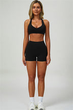 Fitglutes Activewear Seraphine Sports Bra and Shorts 2-piece set, stylish gymwear and workout clothes for active women.
