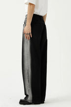 Trendsi side contrast jeans with pockets, featuring stylish color blocks and classic denim design for a modern, casual look.
