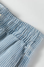 Honey elastic waist denim shorts by Threaded Pear, casual style with a relaxed fit and comfortable design.