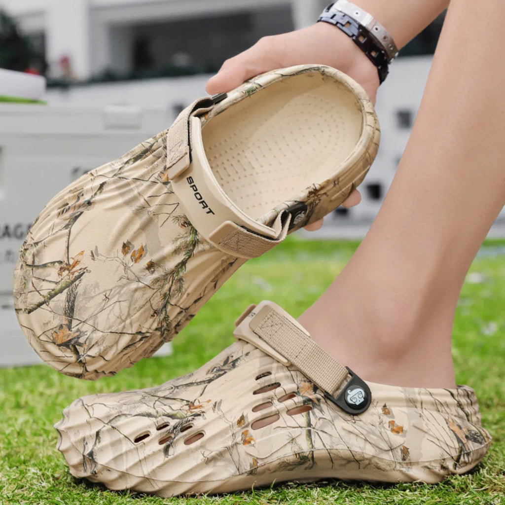 Men's round toe sandals by Trendsi, stylish open-toe footwear with adjustable straps and comfortable sole for casual wear.