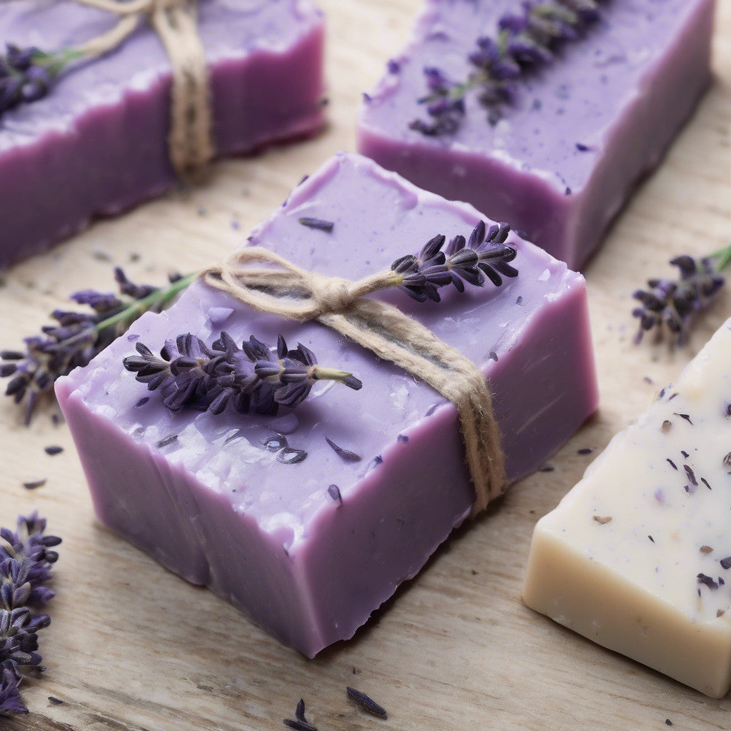 Old Springfield Soap lavender soap pack with two bars featuring lavender scent and natural soap ingredients.