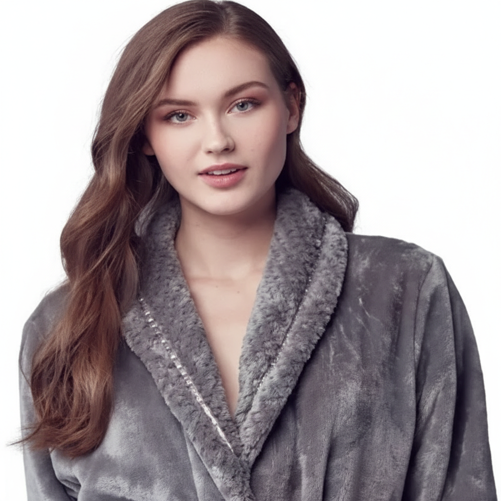 Women's Ultra Soft Plush Bathrobe - Plush Fashion Hub
