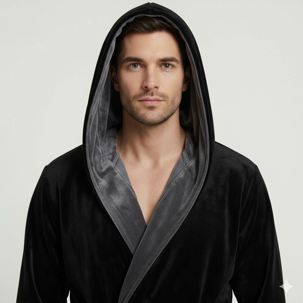 Men’s Robe with Hood – Ultra-Soft Plush Comfort for Everyday Use - Plush Fashion Hub