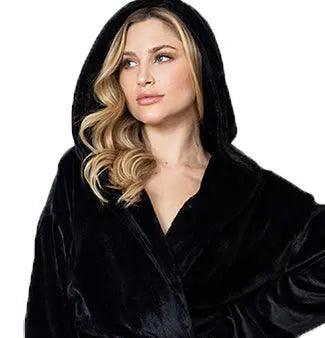 Women’s Plush Hooded Robe - Spa-Worthy Comfort at Home - Plush Fashion Hub