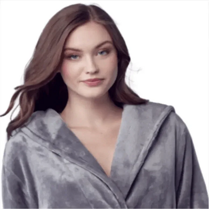 Women’s Plush Hooded Robe - Spa-Worthy Comfort at Home - Plush Fashion Hub