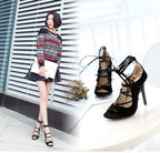 Women’s Roman high heel peep toe sandals by Trendy Attic Store01, featuring stylish open-toe design and elegant high heel.