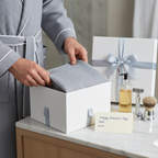 Premium Waffle Piping Robe for Men - Plush Fashion Hub