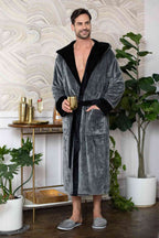 Men’s Robe with Hood – Ultra-Soft Plush Comfort for Everyday Use - Plush Fashion Hub