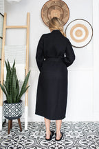Lightweight plush women's waffle robe from Plush Fashion Hub, quick-dry spa robe with comfortable, textured fabric.