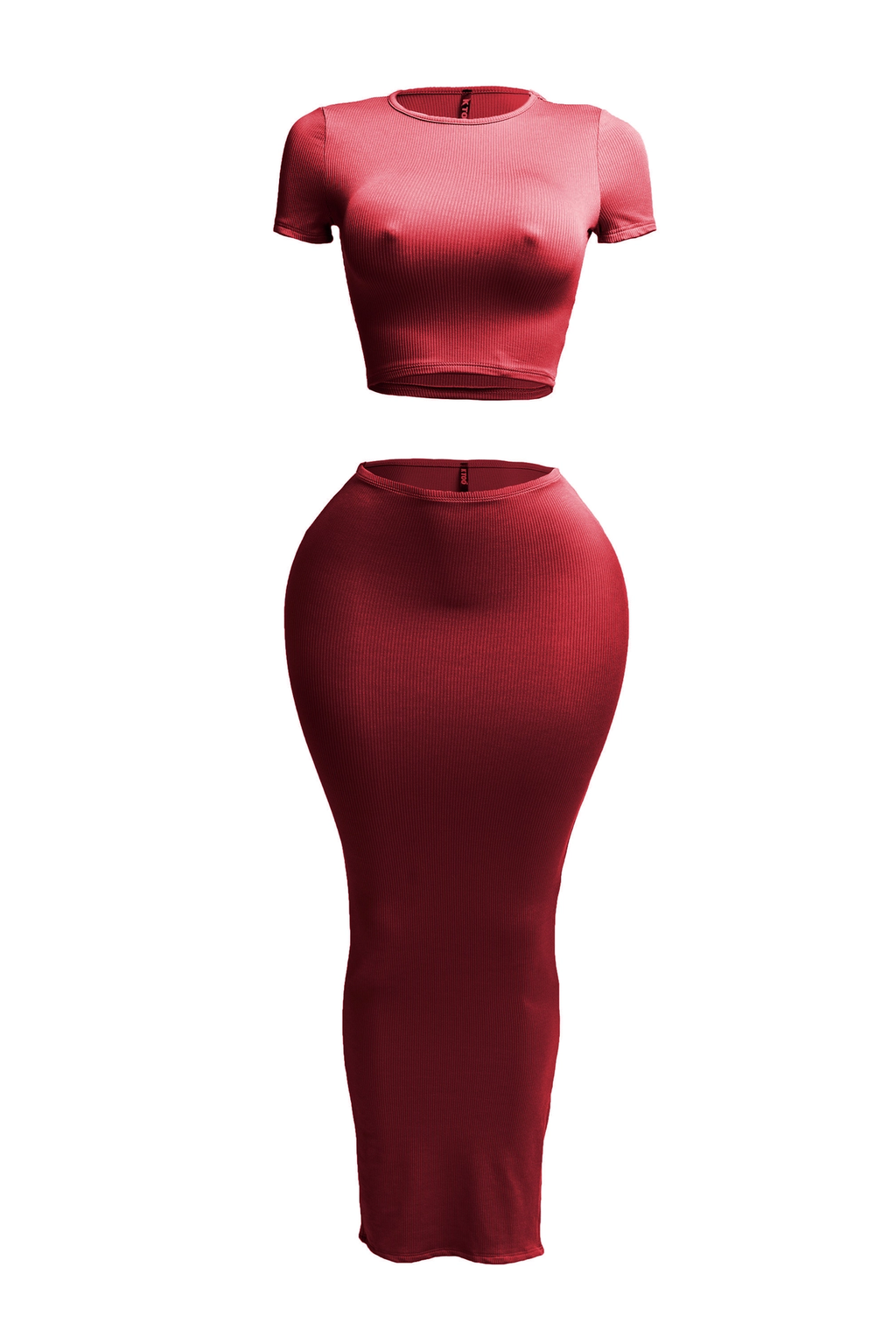 The House of Stylez short sleeve crop top and long skirt set, featuring a stylish coordinated 2-piece outfit in vibrant fabric.
