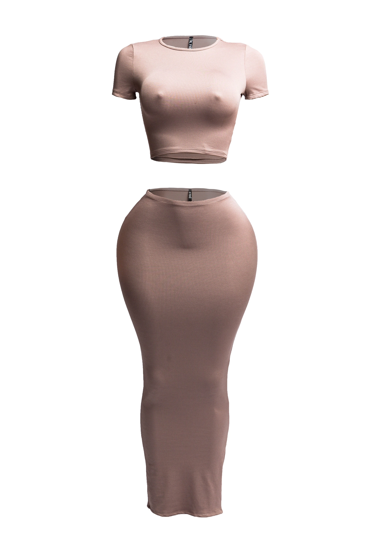 The House of Stylez short sleeve crop top and long skirt set, featuring a coordinated two-piece outfit in stylish fabric.