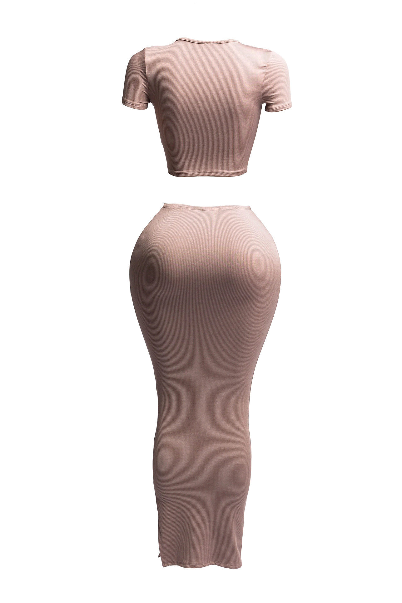 The House of Stylez short sleeve crop top and long skirt set, featuring a coordinated 2-piece outfit in stylish fabric.