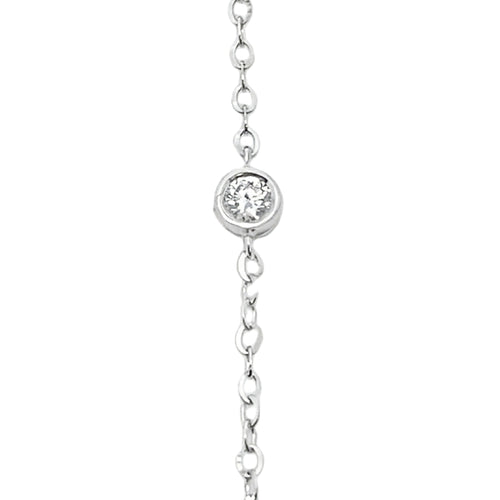 .38ct Lab Grown Diamond Bracelet 14KT White Gold Bids.com