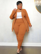 Plus size women's matching two-piece outfit set from Trendy Attic Store01, featuring a stylish and comfortable ensemble.