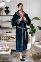 Men’s Robe with Hood – Ultra-Soft Plush Comfort for Everyday Use - Plush Fashion Hub