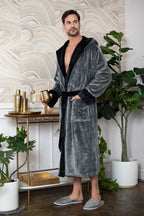 Men’s Robe with Hood – Ultra-Soft Plush Comfort for Everyday Use - Plush Fashion Hub