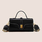 Plush Fashion Hub Niche Original High Sense Mild Luxury Retro Cambridge portable messenger bag with adjustable strap and multiple compartments.