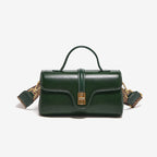Niche Original High Sense Mild Luxury Retro Cambridge Portable Messenger Bag by Plush Fashion Hub, featuring leather straps and vintage design.
