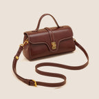 Plush Fashion Hub Niche Original High Sense Retro Cambridge Messenger Bag with adjustable strap and classic design.