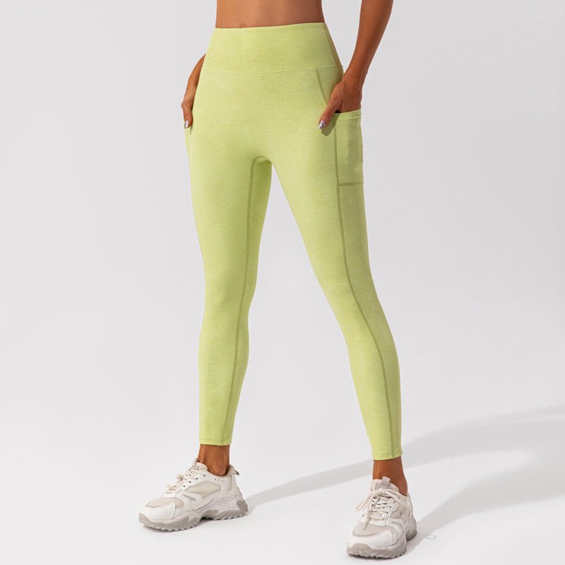 Nude Feel women's Pilates and yoga activewear set by Plush Fashion Hub, featuring a comfortable, fitted nude-colored workout outfit.