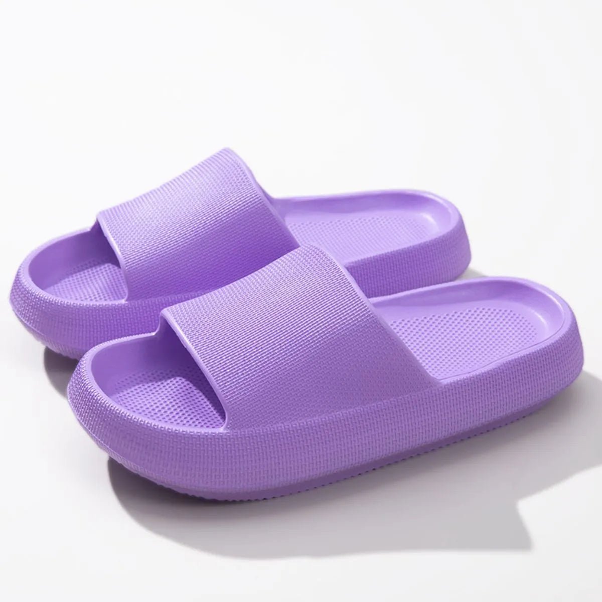 Women's lightweight EVA platform slides by Plush Fashion Hub featuring open toe design and slip-on style for casual comfort.